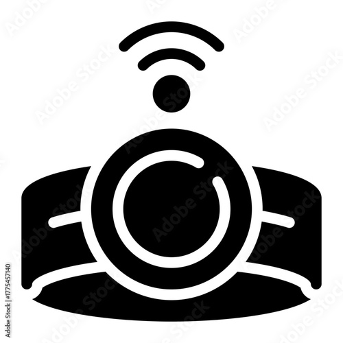 smartwatch glyph icon