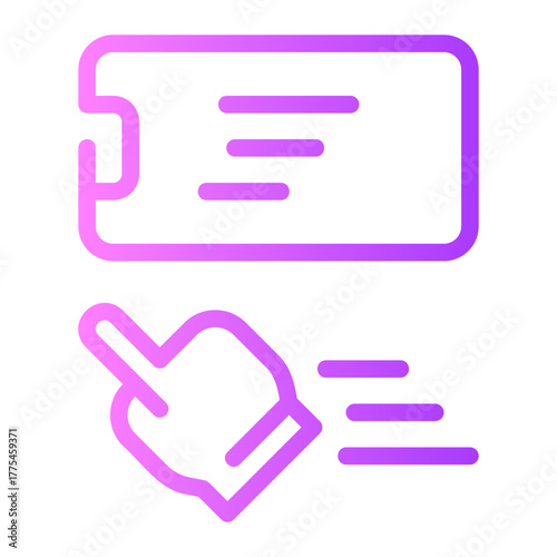 motion sensor gradient icon