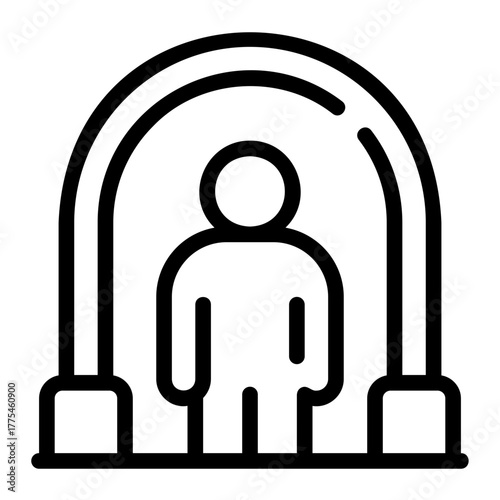 teleportation line icon