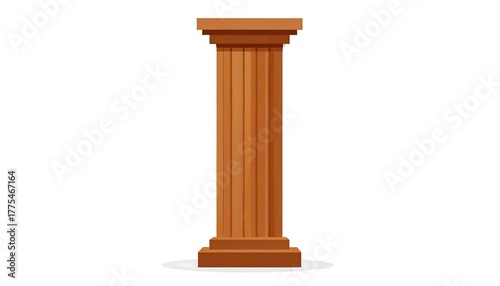 Ancient Greek Column Illustration.
