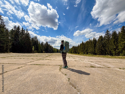 Abandoned airfield in Brdy Mountains, Czech Republic