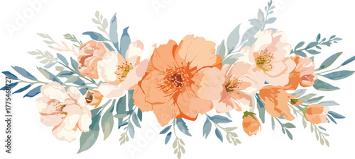 Pastel Floral Watercolor Art