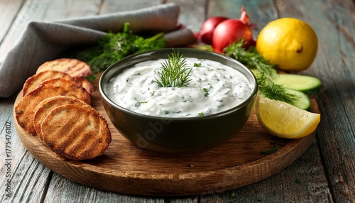 homemade cacik caciki tzatziki yogurt dish