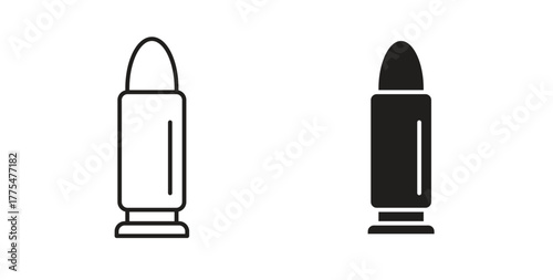 Bullet icon in simple flat trend modern graphic design abstract logotype element