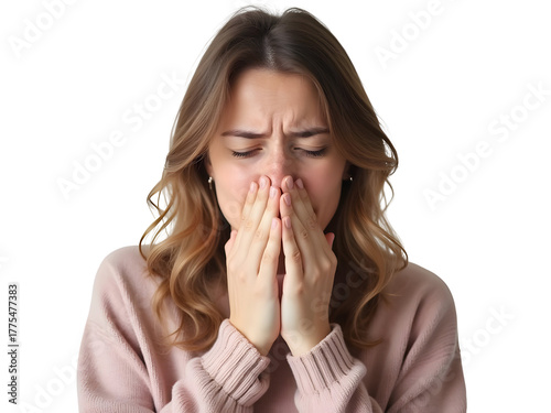 Portrait of sick woman