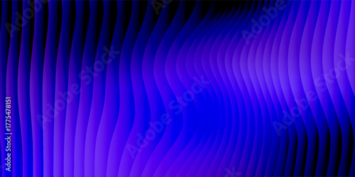Graphic design art of abstract illusion of spiral with geometric shapes of pink and violet neon lines