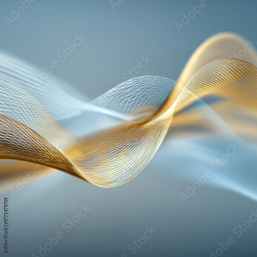 Abstract Flow of Elegance: A captivating visual of flowing lines, creating a mesmerizing dance of form and color, showcasing seamlessness and aesthetic charm.