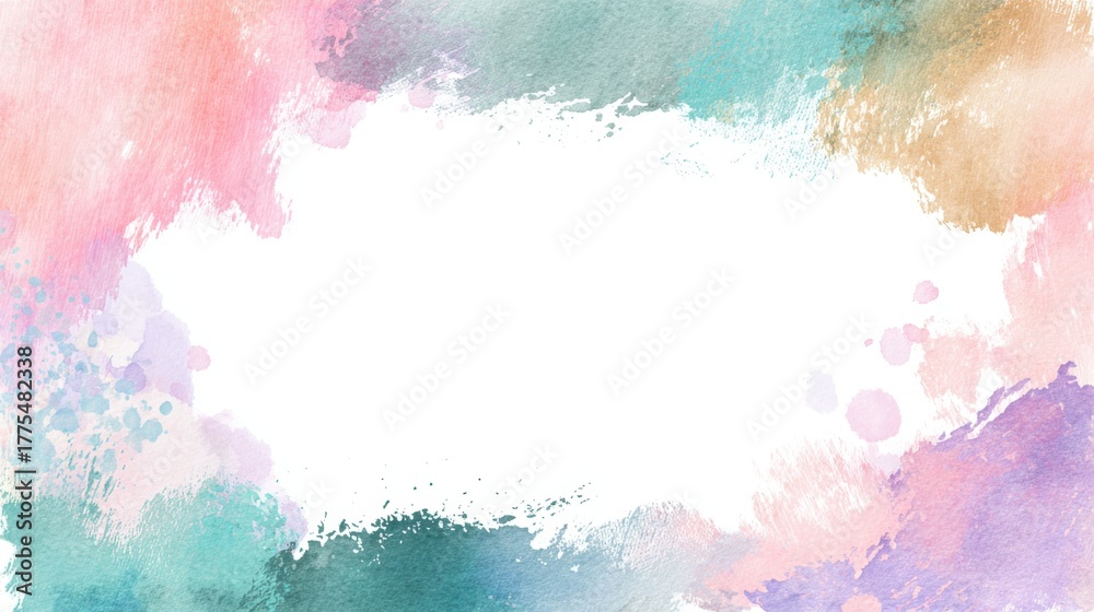 Fototapeta premium Colorful watercolor design bg