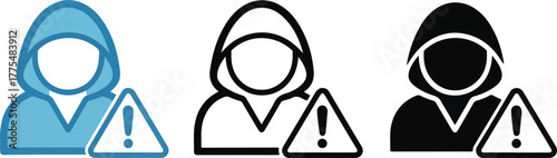 Fraud Alert Icon Set — Multi-Style Mini Illustrations