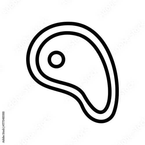 Beef Steak Icon: a Visually Appealing and Graphic Representation of a Succulent Beef Steak