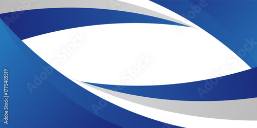 Modern Blue Waves frames Background Design with Empty Space. Suit for banner, web, brochure, pamflet and presentation