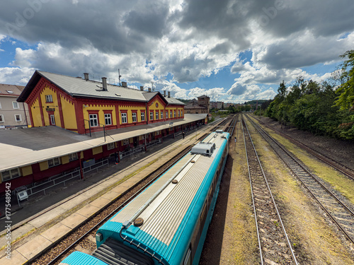 Pribram railway station in Central Bohemia, Czech Republic