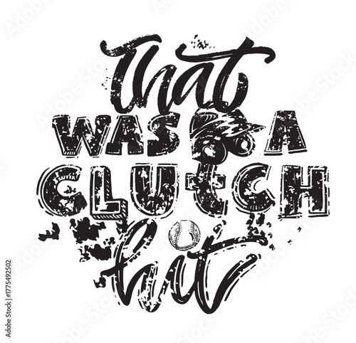 Sport hand drawn doodle lettering quote about baseball. Lettering for t-shirt design, mug print, bag print, clothes fashion. 100% hand drawn vector image.