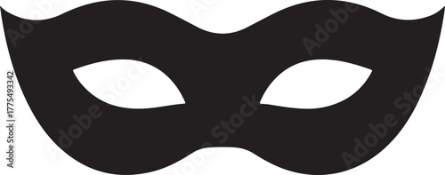 Elegant Black Mask Mystery and Disguise