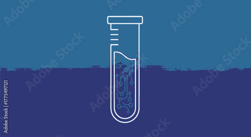 Test Tube with Liquid - Scientific Research and Experimentation.