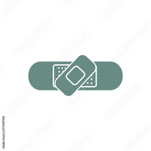 Adhesive bandages providing first aid on white surface, offering simple medical solution for minor injuries and wound care.