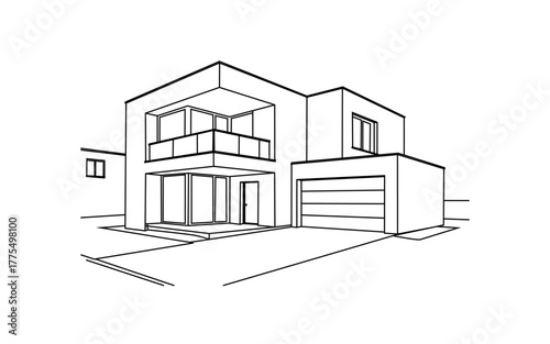 Modern Building Sketches for Architects Showcasing Contemporary Residential Designs and Urban Structures for Inspiration.