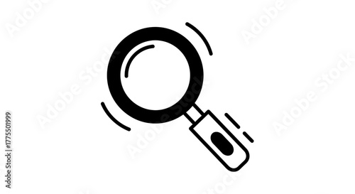 Magnifying Glass Icon | Search and Zoom Symbol Vector Illustration