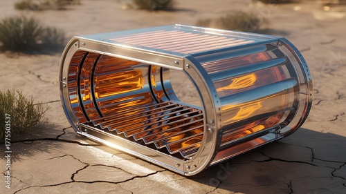Innovative solar cooker showcasing sustainable technology for alternative cooking methods