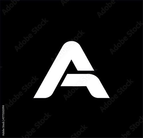 Modern Gradient A Letter Logo Design - Abstract and Minimal
