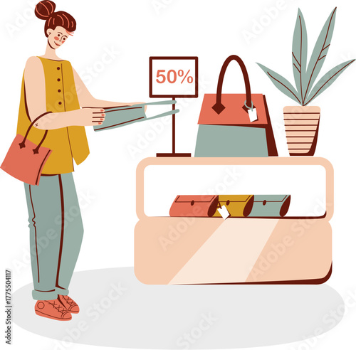 business woman working on computer