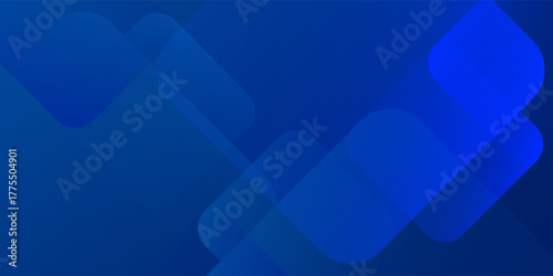 Modern blue background with glowing geometric lines. Modern blue gradient square shape abstract modern art