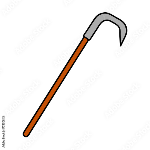 Crowbar isolated on a transparent background  