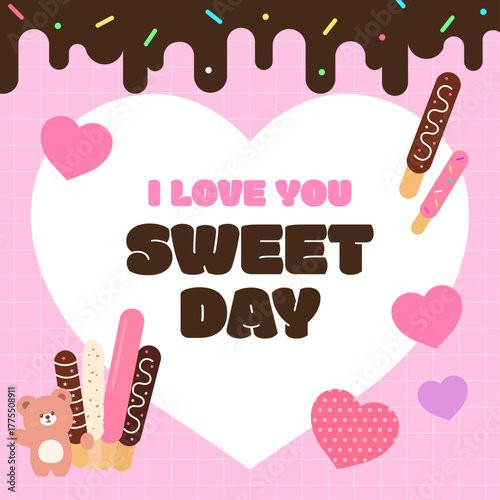 11.11 Sweet Day Chocolate Stick Gift Day