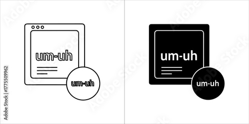 Umuh expression on a screen