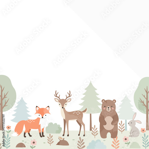 Flat illustration of a vibrant orange and pink cocktail shaker set with bar spoons, jigger, and strainer on a light blue background, perfect for mixology.