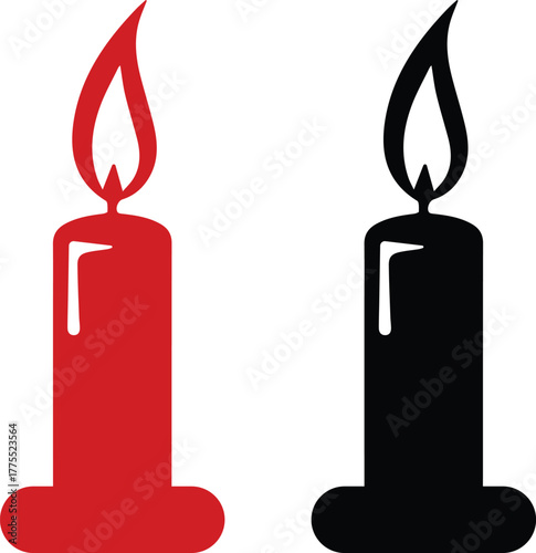 candle icon silhouette