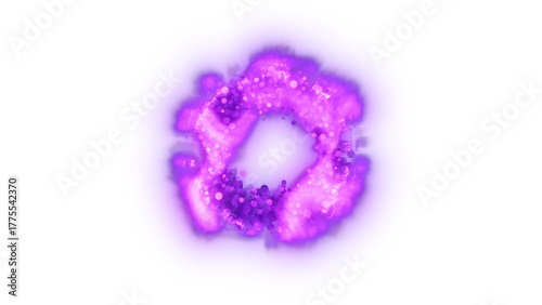 Purple glowing energy sphere with alpha channel. Ideal for sci-fi visuals, fantasy VFX, and digital motion design.