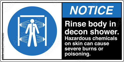 006 NOTICE Rinse body in deco...