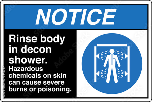 004 NOTICE Rinse body in deco...
