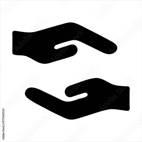 Simple text illustration showing the words vector file