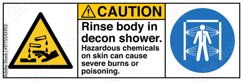 015 CAUTION Rinse body in dec...