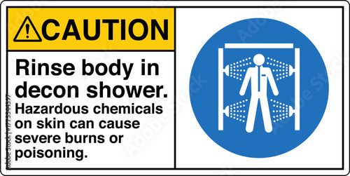 007 CAUTION Rinse body in dec...