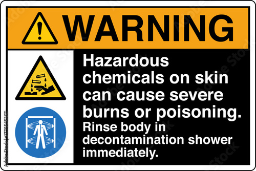 018 WARNING Rinse body in dec...