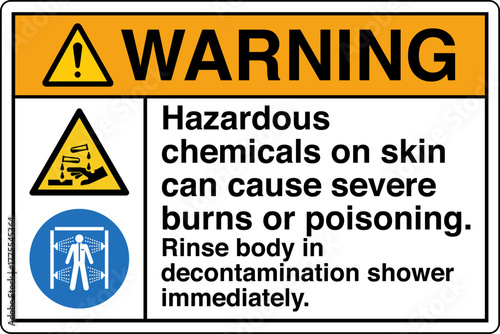 017 WARNING Rinse body in dec...