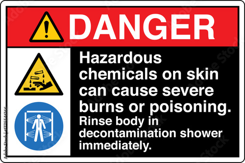 018 DANGER Rinse body in deco...