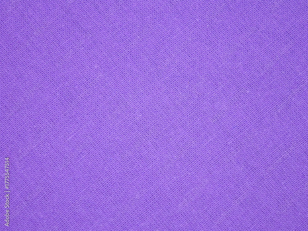 Fototapeta premium Purple cotton knitted fabric, textile background, top view