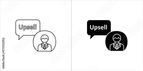 Upsell icon representing sales and marketing