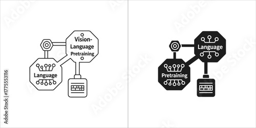 Vision language pretraining icon
