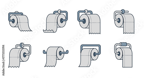 Discover diverse toilet paper roll designs and holders, perfect for modern bathroom inspiration and hygiene-related projects.