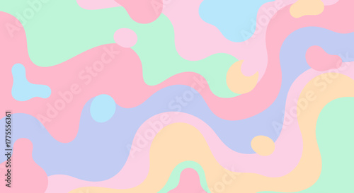 Soothing pastel waves create a gentle, calming abstract background perfect for creative projects and gentle branding