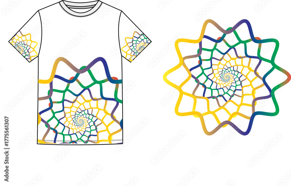 Obraz premium celtic knot tattoo, spyder net.