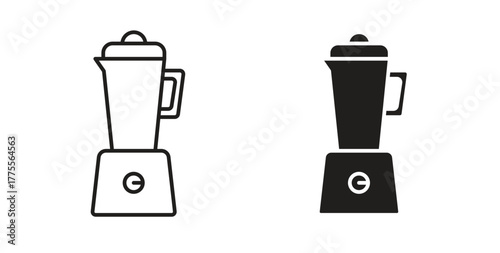 Blender icon simple vectors in black, suitable for projects