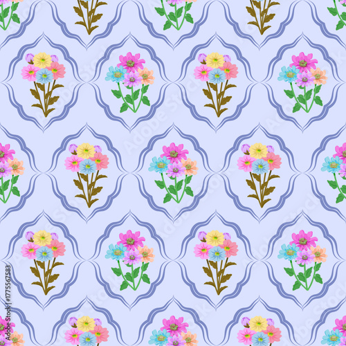 seamless floral pattern, Ditsy Floral Pattern, Cottage Core Pastel Shade Flower Pattern , Surface Pattern Design, Vintage floral sweet and charming cottage core seamless pattern  for print  background