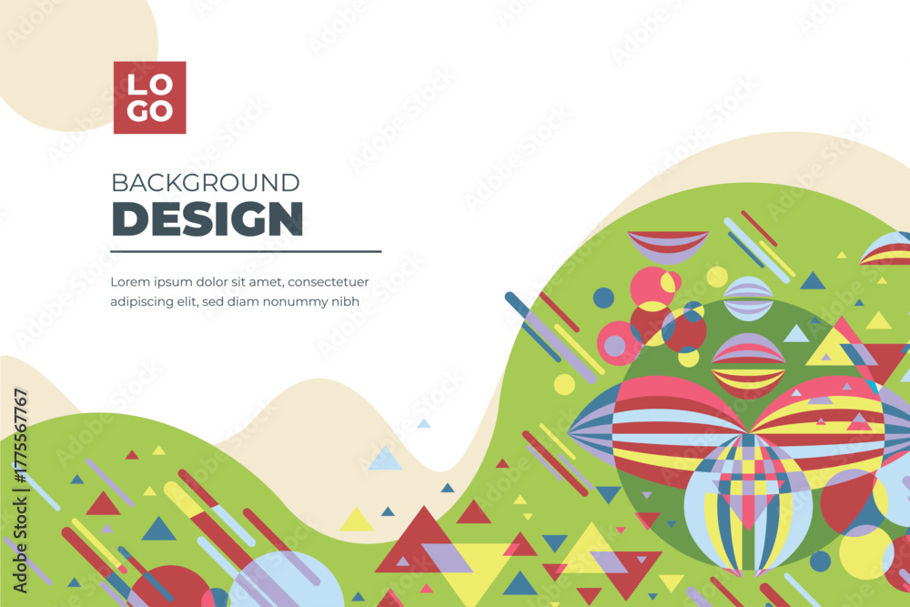 Naklejka premium geometric shapes mosaic background