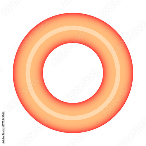 Glowing Gradient Ring Background – Warm Orange Neon Circle Design